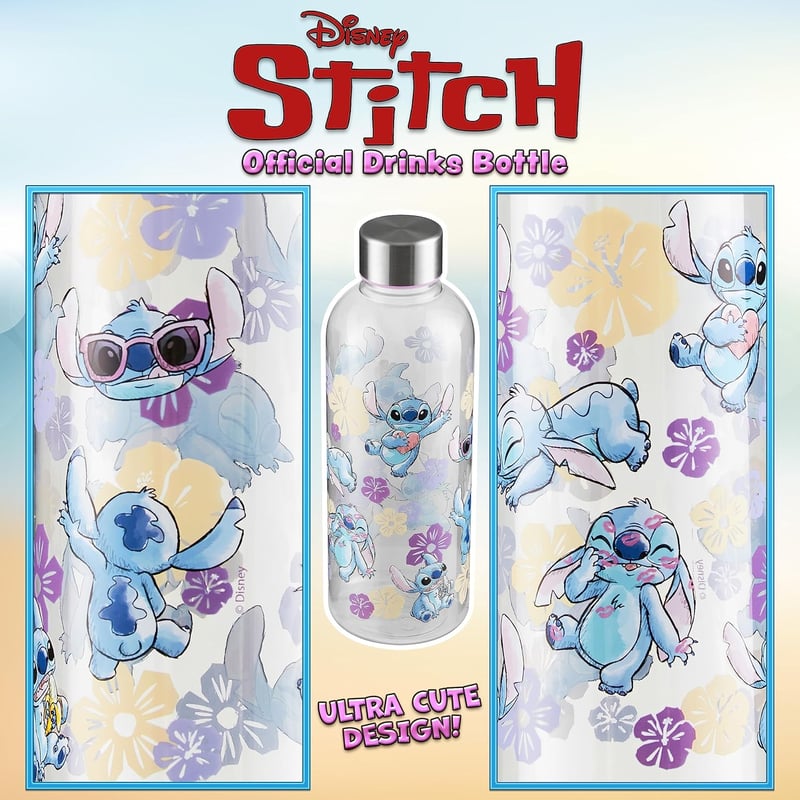 Disney Lilo és Stitch 850 ml-es szorítózáras vízpalack