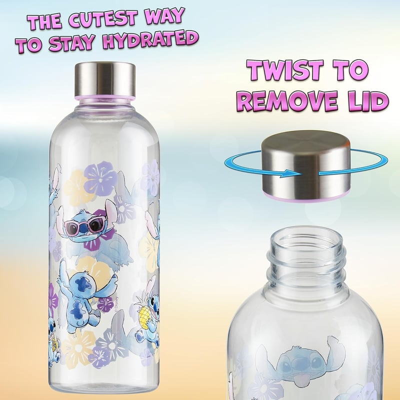 Disney Lilo és Stitch 850 ml-es szorítózáras vízpalack