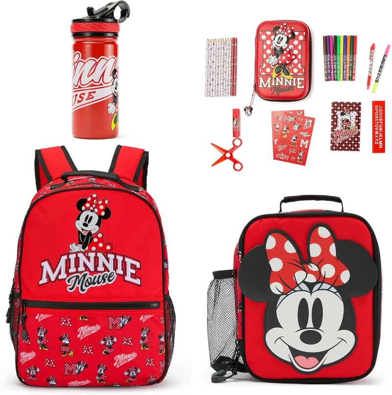 Disney Minnie egér ivópalack 458 ml rozsdamentes acél szívószállal