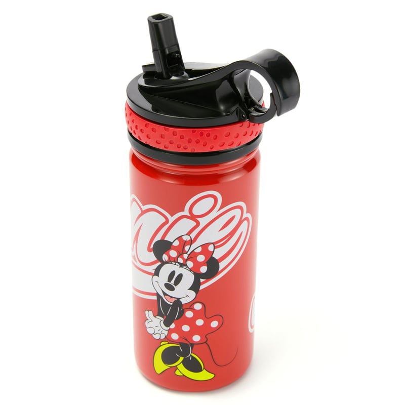 Disney Store dječja boca za vodu Minnie Mouse - 458 ml, nehrđajući čelik, sa slamkom