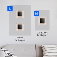 Displate samoljepljivi magnet za metalne postere, set od 3 komada - Snažan neodimijski magnet za zid - Jednostavna montaža - Zaštitni list uključen 5