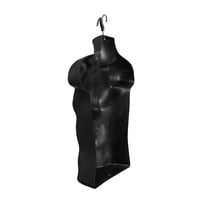 DisplayTown P78B660A Manechin Torso Negru cu Stativ, pentru Expunere Tricouri, Spate Gol, Mărimea S-M, 2 buc. 6