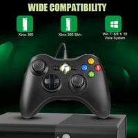 Diswoe Xbox 360 és PC Kontroller Ergonomikus Gamepad Joystick Windows kompatibilis 2