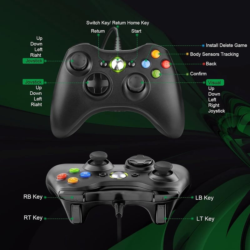 Diswoe Xbox 360/PC Wireless Controller Gamepad