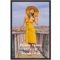 Ramă foto din aluminiu Ditwis 40x60 cm, neagră, ramă metalică pentru perete pentru postere, fotografii și opere de artă 1