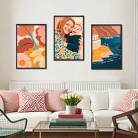 Ramă foto din aluminiu Ditwis 40x60 cm, neagră, ramă metalică pentru perete pentru postere, fotografii și opere de artă 3