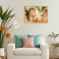 Ramă foto din aluminiu Ditwis 50x70 cm Auriu, ramă metalică mare pentru postere și fotografii, de perete, pentru casă, birou și galerie 4