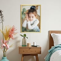 Ramă foto din aluminiu Ditwis 50x70 cm Auriu, ramă metalică mare pentru postere și fotografii, de perete, pentru casă, birou și galerie 5