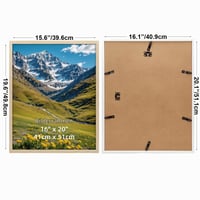 Ditwis okvir za slike 40x50 cm, boje drva, okvir za postere i fotografije velikog formata, za vješanje na zid, za dnevni boravak, ured i galeriju 2