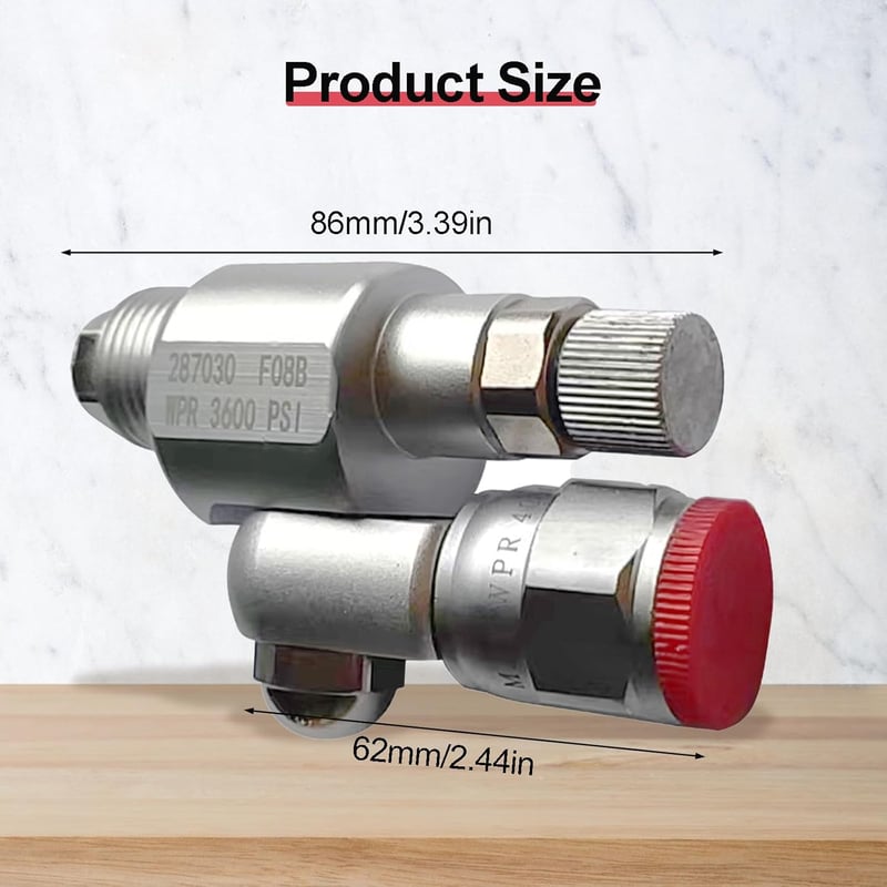divinge 287030 CleanShot Elzárószelep - Airless Festékszóró Adapter 3600 PSI Nyomásig, 180° Forgó Csatlakozóval, Graco Kompatibilis Festéksz
