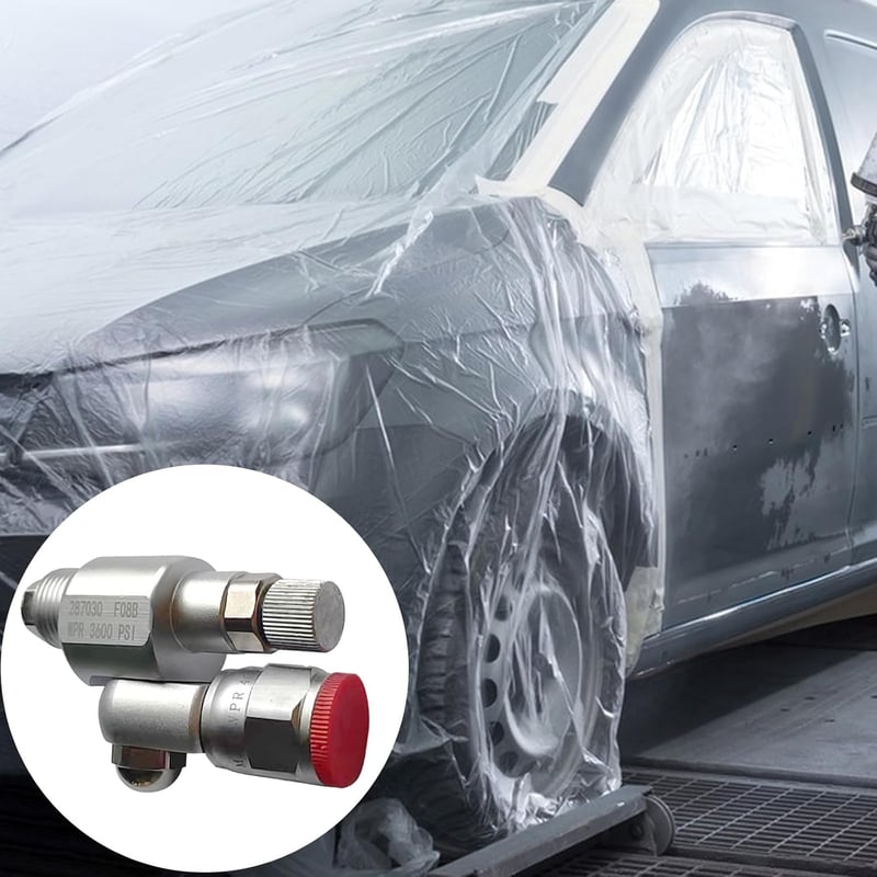 divinge 287030 CleanShot Elzárószelep - Airless Festékszóró Adapter 3600 PSI Nyomásig, 180° Forgó Csatlakozóval, Graco Kompatibilis Festéksz