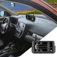 divinge Vezeték Nélküli Napelemes TPMS Abroncsnyomás Ellenőrző Rendszer 8 Külső Szenzorral, 6 Riasztási Móddal Lakóautókhoz, Utánfutókhoz, T 8