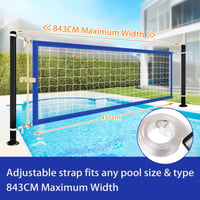 Volei în piscină Divove, plasă de 457x91 cm, plasă de schimb din polietilenă impermeabilă și reglabilă pentru grădină, plajă și jocuri acvatice în aer liber 2