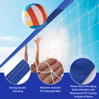 Volei în piscină Divove, plasă de 457x91 cm, plasă de schimb din polietilenă impermeabilă și reglabilă pentru grădină, plajă și jocuri acvatice în aer liber 5