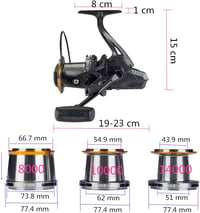 Diwa 8000-14000 Pergető Orsó Tengeri Édesvíz Horgászat 12+1 Csapágy 70lb - 14,000 2