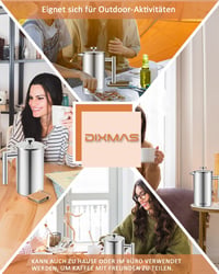 Dixmas Rozsdamentes Franciasürgős Kávéfőző 350ml Dupla Falú Termosz 7