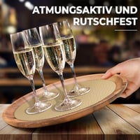 DIY Doctor 2 db Csúszásgátló Szőnyegalátét Tekercs Extra Vastag 400gsm Vinyl Ovális 31x190cm Karamell 5