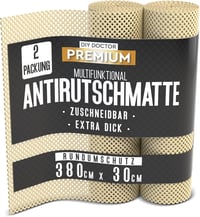 DIY Doctor 2 db Csúszásgátló Szőnyegalátét Tekercs Extra Vastag 400gsm Vinyl Ovális 31x190cm Karamell 1