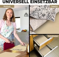 DIY Doctor 2 db Csúszásgátló Szőnyegalátét Tekercs Extra Vastag 400gsm Vinyl Ovális 31x190cm Karamell 6