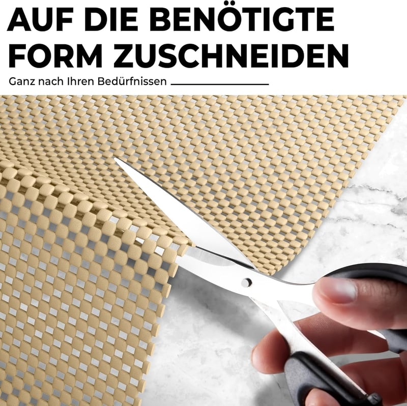 DIY Doctor 2 db Csúszásgátló Szőnyegalátét Tekercs Extra Vastag 400gsm Vinyl Ovális 31x190cm Karamell
