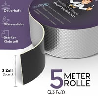 DIY Doctor Butyl Tömítőszalag 50mm x 5m Vízálló Öntapadós Szigetelő Szalag Tető Ereszcsatorna Javításhoz Lila Alumínium 2