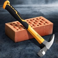 DIY Doctor Kőműves Kalapács 600g - Kovácsolt Acél Fej Üvegszálas Nyéllel - Csúszásmentes Fogás Kőmunkához és Szegezéshez 2