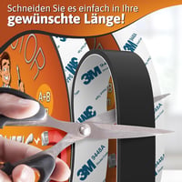 DIY Doctor Mágneses Szalag Szúnyoghálóhoz 4m - Öntapadós A+B Polaritású Mágnescsík Fekete Vágható Barkács 6