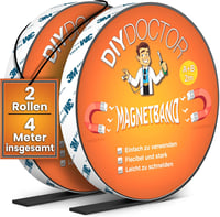 DIY Doctor Mágneses Szalag Szúnyoghálóhoz 4m - Öntapadós A+B Polaritású Mágnescsík Fekete Vágható Barkács 1