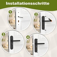 DIYGEEK beltéri ajtókilincs készlet fekete modern rozsdamentes acél 72 mm BB zárbetéttel szerelékekkel 5