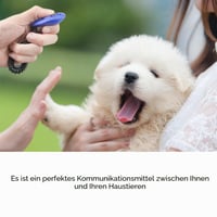 Diyife Clicker pentru dresaj canin – set de 4 clickere multicolore cu brățară pentru câini, pisici și cai 4