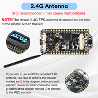 Vývojová doska diymore ESP32 LoRa V4, čip ESP32-S3R2 SX1262, 0,96" OLED displej, Wi-Fi, Bluetooth, 863-928 MHz, podpora GPS a solárneho napájania, Arduino Meshtastic LoRaWAN 6