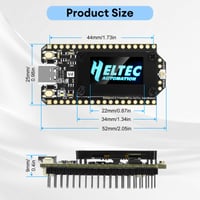 Vývojová doska diymore ESP32 LoRa V4, čip ESP32-S3R2 SX1262, 0,96" OLED displej, Wi-Fi, Bluetooth, 863-928 MHz, podpora GPS a solárneho napájania, Arduino Meshtastic LoRaWAN 8