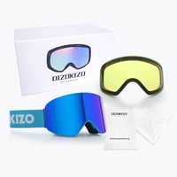 Dizokizo Síszemüveg Cserélhető Lencsével, Anti-Fog UV Védelem Férfiaknak Nőknek 8