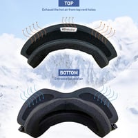 Dizokizo Síszemüveg Cserélhető Lencsével, Anti-Fog UV Védelem Férfiaknak Nőknek 4