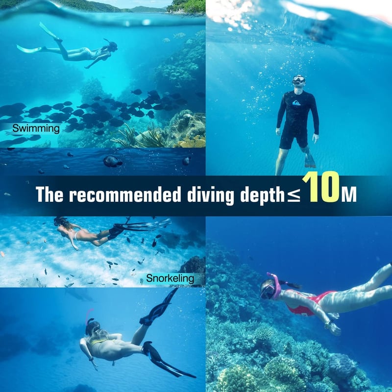 Dizokizo Snorkel Szett Felnőtt Panoráma Maszk Anti-Fog Szivárgásmentes Búvárkodáshoz