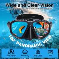 Dizokizo Snorkel Szett Felnőtt Panoráma Maszk Anti-Fog Szivárgásmentes Búvárkodáshoz 2
