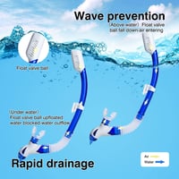 Dizokizo Snorkel Szett Felnőtt Panoráma Maszk Anti-Fog Szivárgásmentes Búvárkodáshoz 5