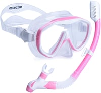 Dizokizo Snorkel Szett Felnőtt Panoráma Maszk Anti-Fog Szivárgásmentes Búvárkodáshoz 1