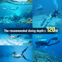 Dizokizo Snorkel Szett Felnőtt Panoráma Maszk Anti-Fog Szivárgásmentes Búvárkodáshoz 7