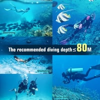 Dizokizo Snorkel Szett Felnőtt Panoráma Maszk Anti-Fog Szivárgásmentes Búvárkodáshoz 7