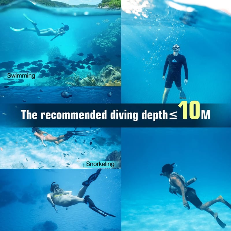 Dizokizo Snorkel Szett Felnőtt Panoráma Maszk Anti-Szivárgás Búvárkodáshoz