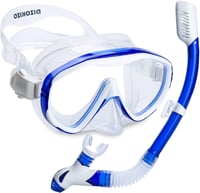 Dizokizo Snorkel Szett Széles Látómezővel, Profi Búvárkodás Maszk Páramentesítéssel 1