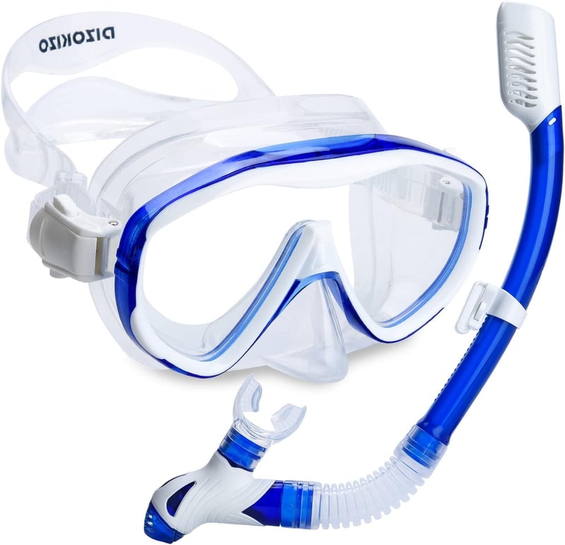 Dizokizo Snorkel Szett Széles Látómezővel, Profi Búvárkodás Maszk Páramentesítéssel