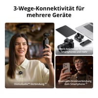 Bezdrôtový minimikrofón DJI Mic 3, vysielač pre iPhone, kameru a Android, klopový, 32-bitový float, vstavaný časový kód, čierny 7