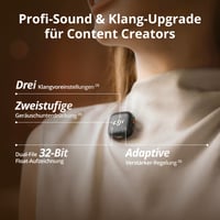 Bezdrôtový minimikrofón DJI Mic 3, vysielač pre iPhone, kameru a Android, klopový, 32-bitový float, vstavaný časový kód, čierny 5