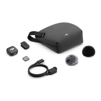 Bezdrôtový minimikrofón DJI Mic 3, vysielač pre iPhone, kameru a Android, klopový, 32-bitový float, vstavaný časový kód, čierny 4