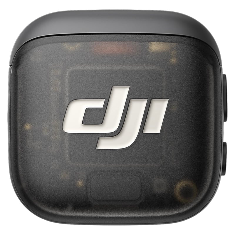 Bezdrôtový minimikrofón DJI Mic 3, vysielač pre iPhone, kameru a Android, klopový, 32-bitový float, vstavaný časový kód, čierny