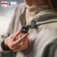 Bezdrôtový minimikrofón DJI Mic 3, vysielač pre iPhone, kameru a Android, klopový, 32-bitový float, vstavaný časový kód, čierny 2