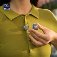 Bezdrôtový mini mikrofónový vysielač DJI Mic Mini 2, ultraľahký, čierny, 8-hodinová výdrž batérie, potlačenie šumu, vlogovanie a streamovanie 2