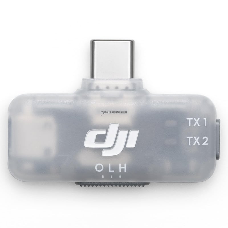DJI Mic Series mobileszköz vevőegység – vezeték nélküli mikrofon adapter okostelefonhoz